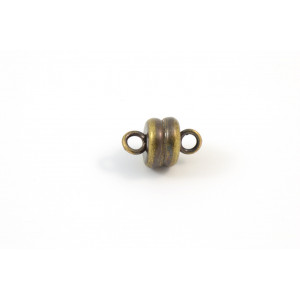MAGNETIC CLASP 6MM ANTIQUE BRASS